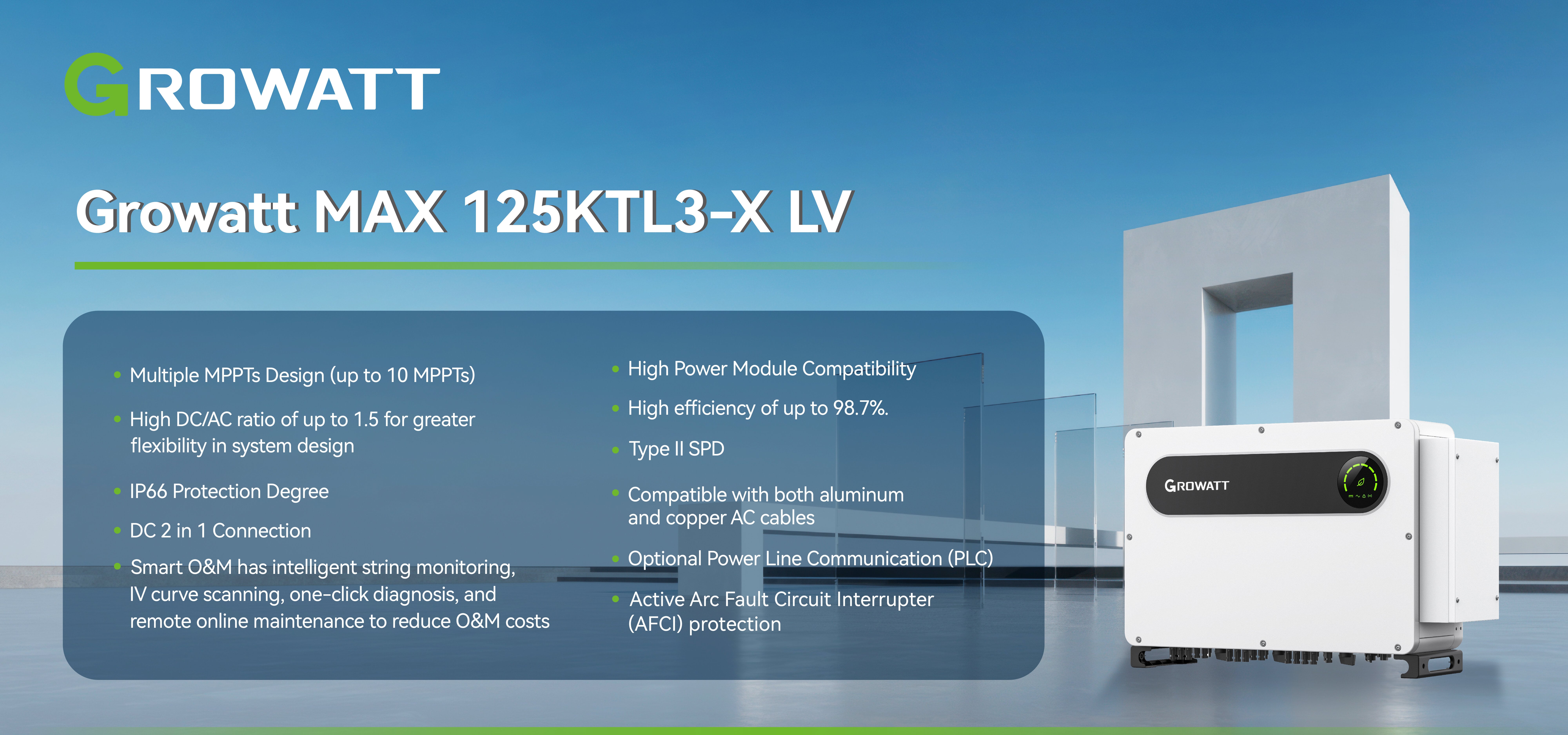 Growatt MAX 125KTL3-X LV/MV