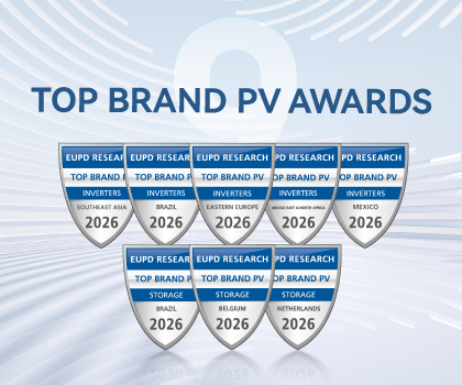 Growatt, 7개 주요 태양광 및 에너지저장 시장에서 9년 연속 EUPD Research Top Brand PV 선정